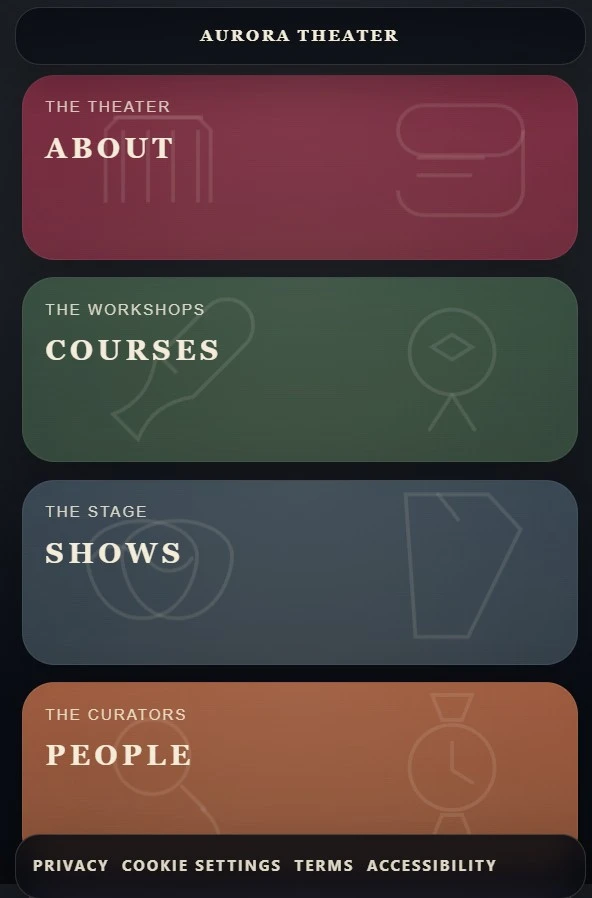 Teatro Aurora mobile preview