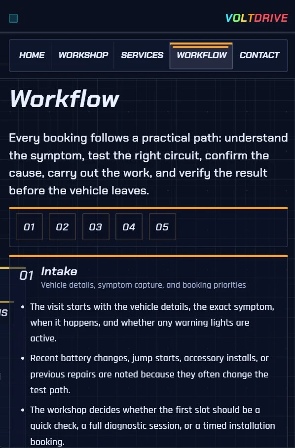 VoltDrive mobile preview